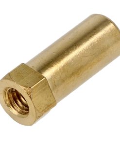 Uitlaat moer messing M6x25